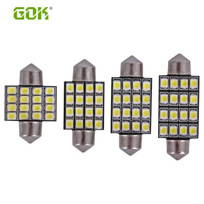 China 100%manufacturer Car Led C5w 31/36/39/41mm Festoon 16Smd 1210 Led Dome Indicator Bulbs Light for sale