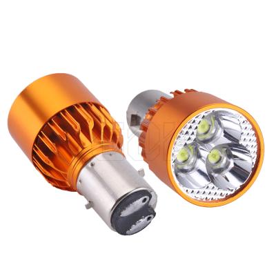 China H6 BA20D LED Motorbike Super Bright Motorcycle Headlight Bulbs 6000K Spot Fog Head Light 9W White High Low Beam H6 9W for sale