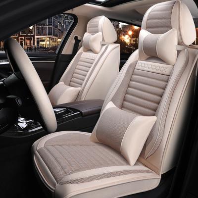 China Business / Four Seasons Full Set Luxury Waterproof Universal Car Seat Cover Set for sale