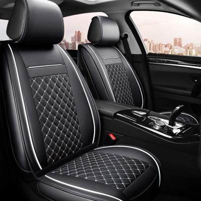 China PU Four Seasons Sports Leather Car Waterproof Seat Cover Set Universal Size for sale