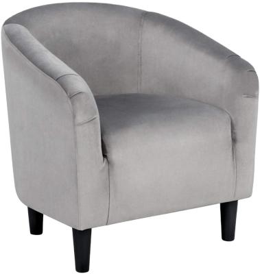 China Velvet Club Chair Accent Armchair Upholstered Reclining Barrel Chair With Armrest For Living Room Bedroom for sale