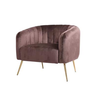 China Comfortable velvet armchair delicacyModern accent with gold legs for living room bedroom home office. for sale