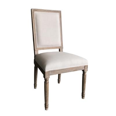 China Customized luxury modern wood grain fabric restaurant sling dining chair for sale. for sale