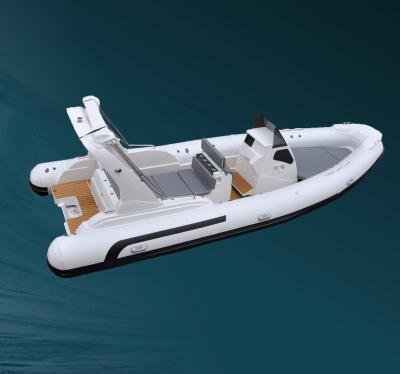 China Fiberglass Liya 7.5m hypalon rigid hull boat speed rib inflatable boats for sale for sale