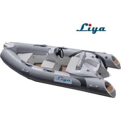 China Family Entertainment Liya 380 Inflatable Rib Boat Hull Rigid Dinghy Boats Manufacturers for sale