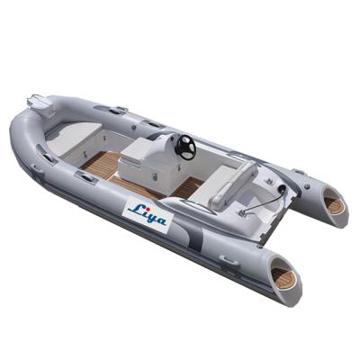 China Leisure Liya RIB 430 China Small Rib Inflatable Boats Without Motor for sale