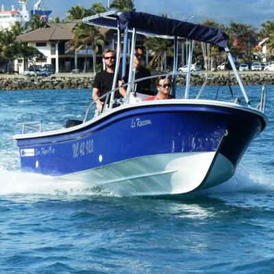 China Fiberglass Liya 8person fiberglass boat fishing boat panga boat for sale for sale