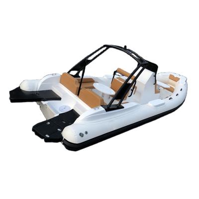 China Tourist/Racing/Rescue Boat CE Rib Boat 6.6m Luxury Rigid Inflatable Fishing Boat 22ft/Fishing Boat for sale