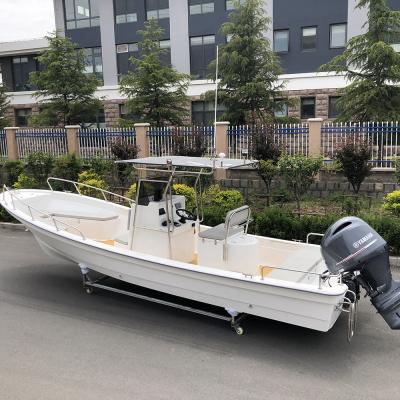 China Liya SW760 FRP boats fiberglass fishing/sport/leisure fishing yacht boats panga fisherman boats for sale