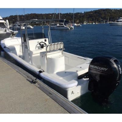 China Liya 7.6m fiberglass fiberglass fishing boats double hull fishing boats panga boats for sale