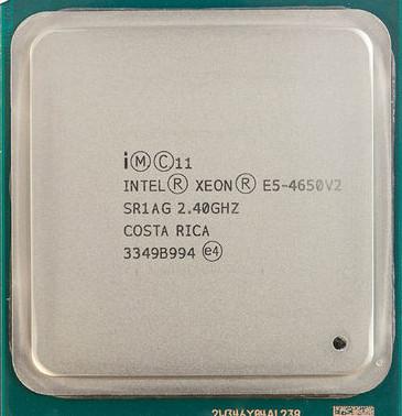 China CPU Intel Xeon E5 4600 v2 2.40 GHz Ten Cores E5 4650 v2 8 GT / s QPI Speed SR1AG for sale