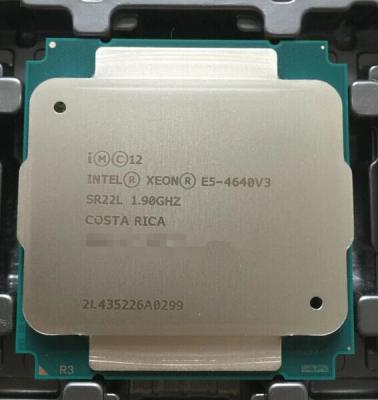 China 24 Threads Intel Xeon E5 4600 v3 1.9GHz 30MB CPU E5 4640 v3 22 nm Lithography for sale