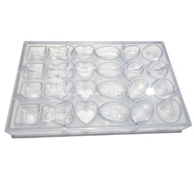 China Sustainable Hot Sale Multi Shaped Polycarbonate PC Chocolate Molds Chocolate Molds Ice Cream Molds for sale