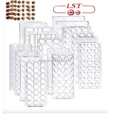 China 2021 Hot Sale Multi Shaped PC Polycarbonate Viable Chocolate Molds Chocolate Cake Ice Cream Molds for sale