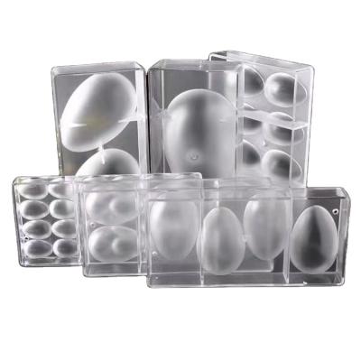 China 2021 Hot Selling Sustainable Egg Shape Polycarbonate PC Custom Chocolate Molds Chocolate Cake Making Molds for sale