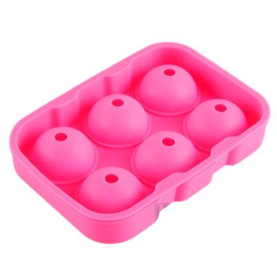 China New 2021 Hot Selling Viable Semi Round Ice Silicone Molds Pudding Mold Chocolate Silicone Mold for sale