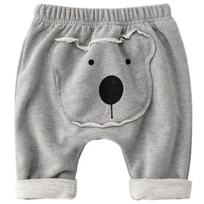 China Spring Autumn Toddler Baby Girl Cartoon Loose Elastic Waist Large PP Breathable High Pants Newborn Baby Boy Pants for sale