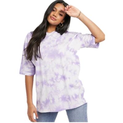 China 2021 Anti-wrinkle custom plus size t-shirtst woman tops women tie dye t-shirt for sale