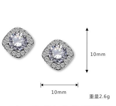 China Others Fashion Personality Women's Multicolor Soft Prismatic Earrings 3A Zircon Jewelry for sale