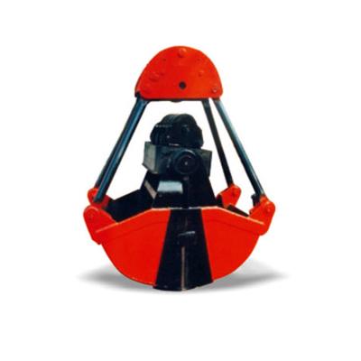 China Factory Single Rope Four Rope Crane Grab Bucket Suspended Waste Material Steel Wire Rope Grab Bucket for sale