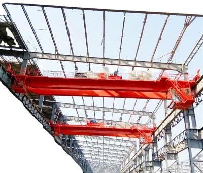 China STRATEGY New Warehouse Bridge Crane 2023 High Level Double Girder Trolley Overhead Crane Price Lifting Explosion Proof Manufacturer for sale