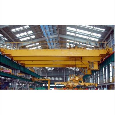 China Bridge Crane QC 32 Customized Chinese Direct Selling 40 50t Double Girder Double Hook Electromagnetic Lifting Overhead Crane for sale