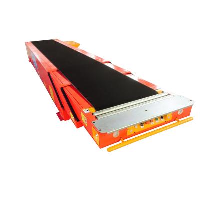 China 5 section fire resistant telescopic belt conveyor used to load truck and container for sale