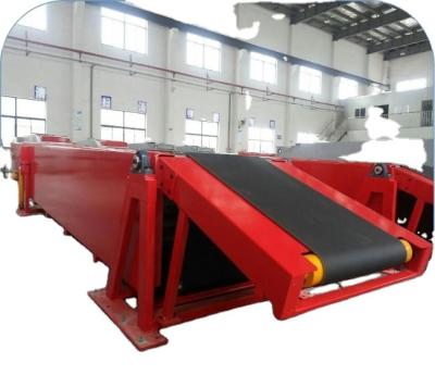 China Hotels Conveyor Belt Conveyor Steel Telescopic Fire Resistant Used For Loading And Unloading Truck Or Container for sale