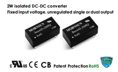 China B_D-2WR2 Series Automotive DC DC Converter 1500VDC Fixed Input Single Or Dual Output for sale