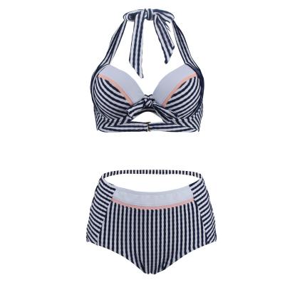 China Breathable Lift Up Striped Wrap Bikini Sets Women Sexy Strap Two Piece New Girl Swimwear 2022 Beach Swimwear Swimwear for sale