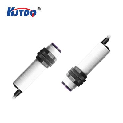 China Universal KJT FJ12 IP67 Sn 4m Cylindrical Through Beam Reflection Photoelectric Proximity Sensor for sale