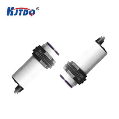 China Universal KJT FJ30 IP67 Sn 5-10m Cylindrical Through Beam Reflection Photoelectric Proximity Sensor for sale