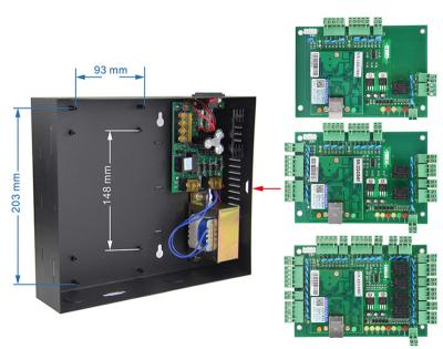 China Integrated Siren Wiegand Two Door TCP IP Access Control Panel with SDK for sale