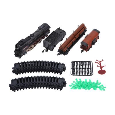 China Slot Toy 2023 New Kids Educational Track Set Assembly DIY Train Railway Toy With Smoke Light Sound for sale