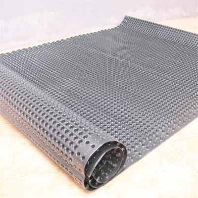 China Landscape Eco-friendly Engineered Drain Board Basement Waterproofing HDPE PVC Perforated Drain Board for sale