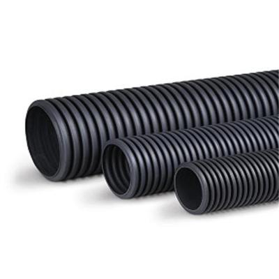 China Corrosion Resistant Drain Water Slotted Corrugated Pipe In Shandong Black for sale