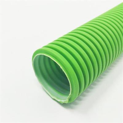 China Corrosion Resistant Colored PVC Plastic Low Price Double Wall Corrugated Pipe 50-160 Layer For Cable for sale