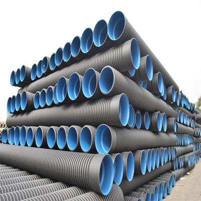 China Corrosion Resistant HDPE 200mm-2000mm High Quality Double Wall Corrugated Underground Drainage Pipe for sale