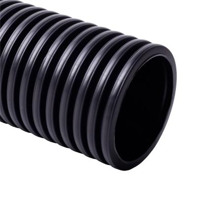 China Corrosion-resistant 8 inch corrugated drain, plastic double wall corrugated pipe for sale