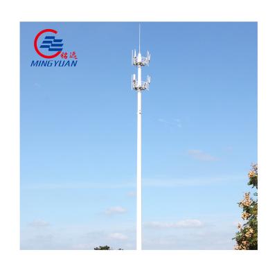 China Telecommunication Tower Electricity Column Galvanized Steel Telecommunication Steel Pole for sale