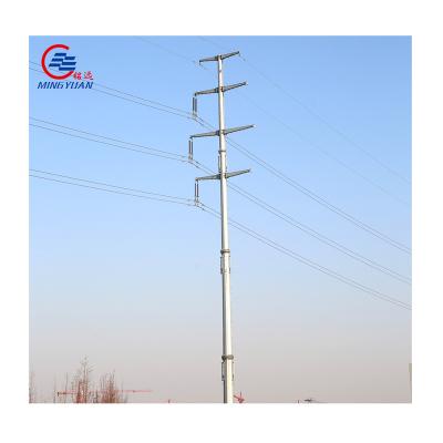 China Steel Power Lines Pole Galvanized Electric Pole Power Pole for sale