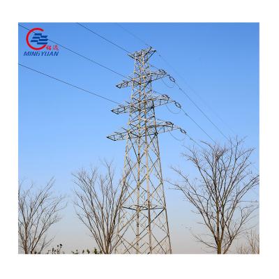 China Steel Transmission Line Steel Poles Lattice Steel Towers For Electrical Project for sale