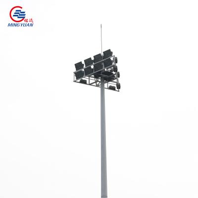 China 25-40m Stadium Galvanized Steel High Mast Lightweight Outdoor Pole Lighting Pole for sale