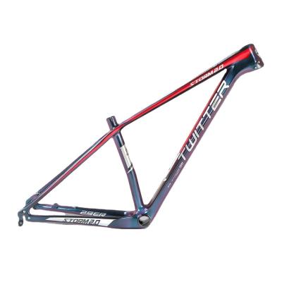 China Mountain Bikes Zhute New Storm STORM2.0 Carbon Fiber Internal Routing Color-Changing Mountain Frame Cross-Country Fast for sale