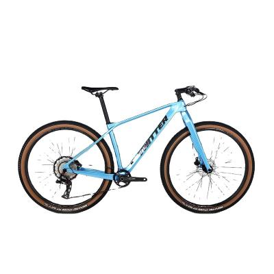 China Carbon fiber Zhute M6 carbon fiber mountain bike 12 variable speed fork mountain hard horse part bike for sale