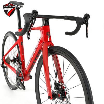 China Carbon Fiber Zhute R10 All Carbon Fiber Barrel Axle Disc Brake Road Car 22 Variable Speed ​​Hidden Breaking Wind Racing Bicycle for sale