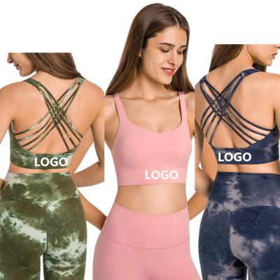 China Breathable Women Professional Performance Shockproof Yoga Running Cross Back Sports Bra for sale