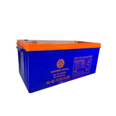 China Repower 12 volt 24v deep cycle solar storage battery solar powered lead acid battery 12v 200ah 100AH/200AH for sale