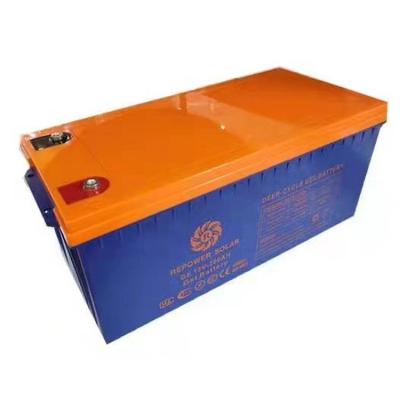 China Customized Logo Storage Deep Cycle Solar Lead Acid Batteries 12v 200ah 250ah Solar Battery Gel 100AH/200AH Lead Acid Batteries for sale