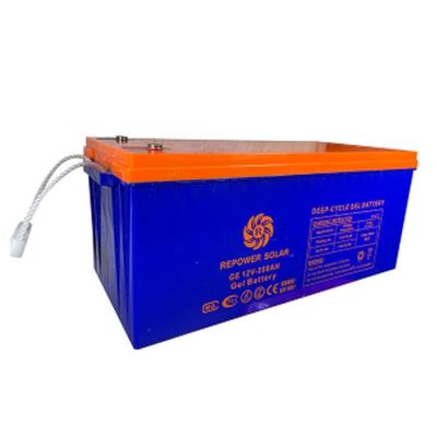 China 12 volt 24v air to ground missile gel inverter 250ah solar gel lead acid batteries deep cycle life solar power cycle life for sale